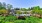 a house with a swimming pool and trees in the front